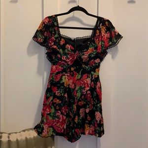 BCBG floral romper